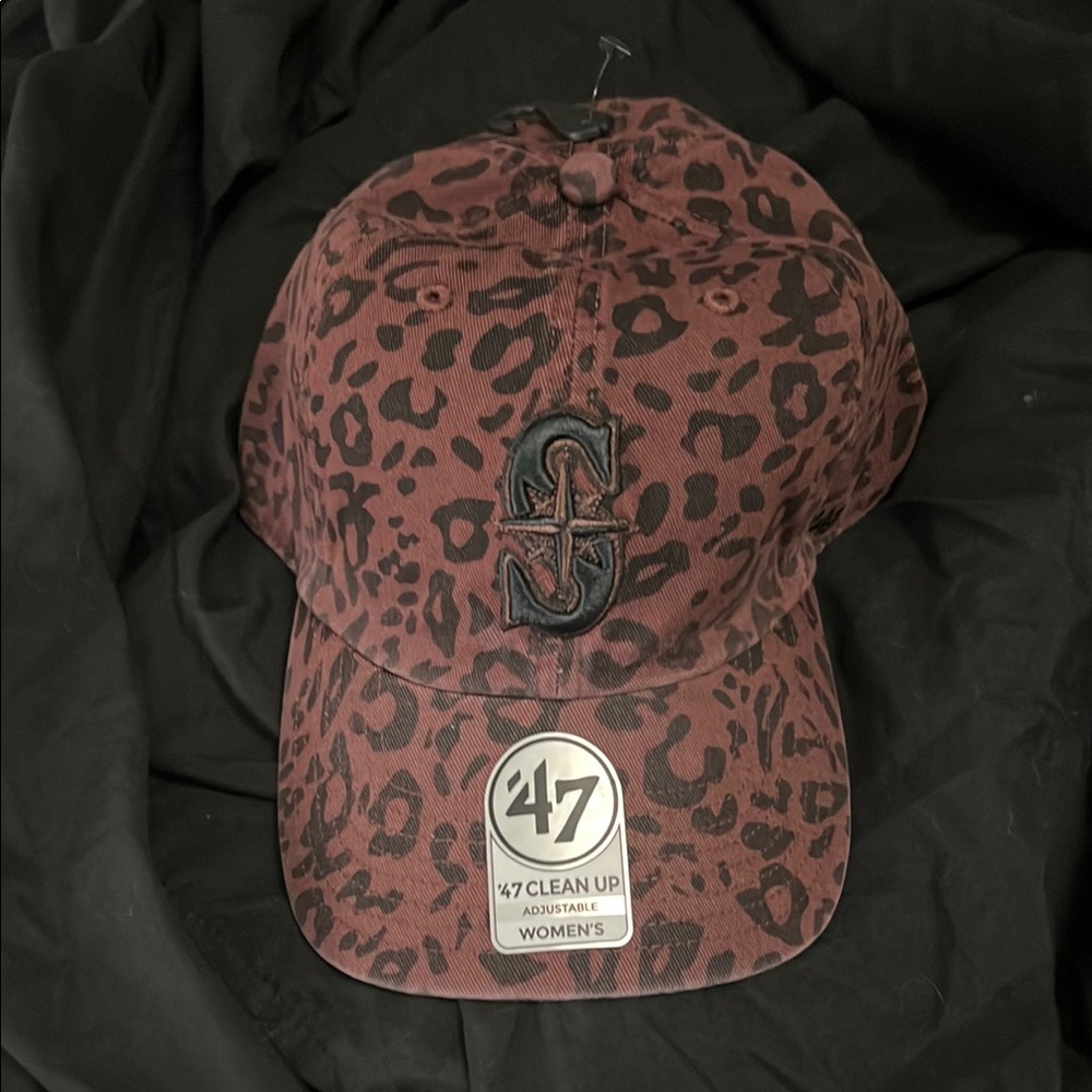 Mariners Leopard Print Baseball Cap